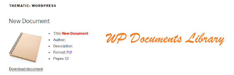 WP Documents Library Preview Wordpress Plugin - Rating, Reviews, Demo & Download