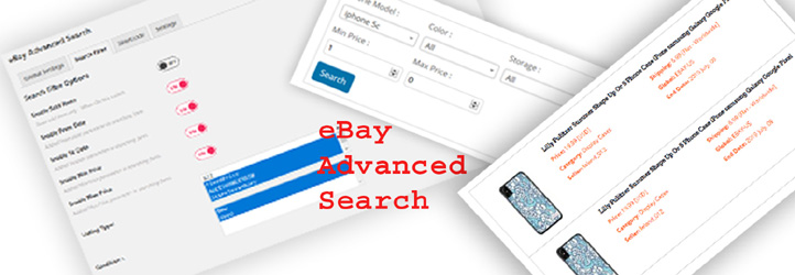 WP EBay Advanced Search Preview Wordpress Plugin - Rating, Reviews, Demo & Download
