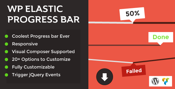 WP Elastic Progress Bar Preview Wordpress Plugin - Rating, Reviews, Demo & Download