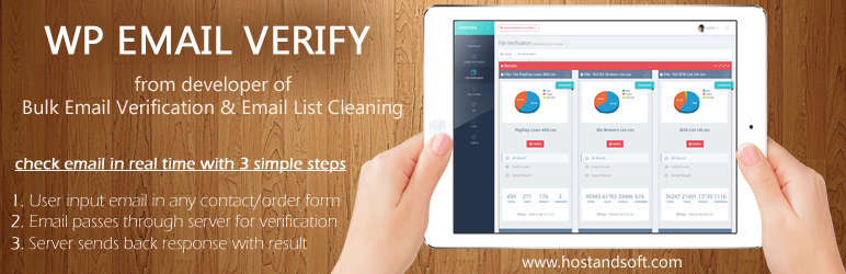 WP Email Verify Preview Wordpress Plugin - Rating, Reviews, Demo & Download
