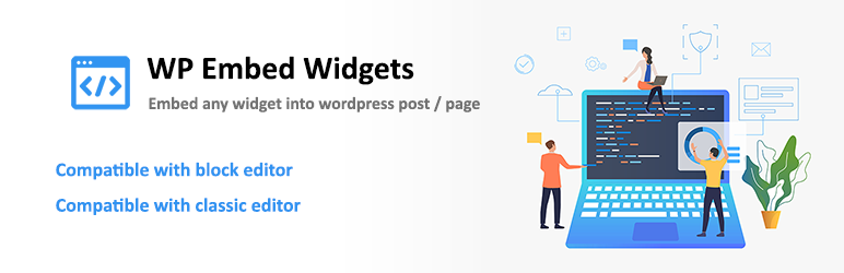 WP Embed Widgets Preview Wordpress Plugin - Rating, Reviews, Demo & Download