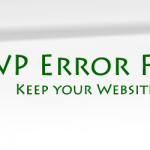 WP Error Fix