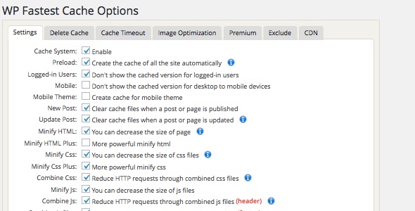 WP Fastest Cache Premium Preview Wordpress Plugin - Rating, Reviews, Demo & Download