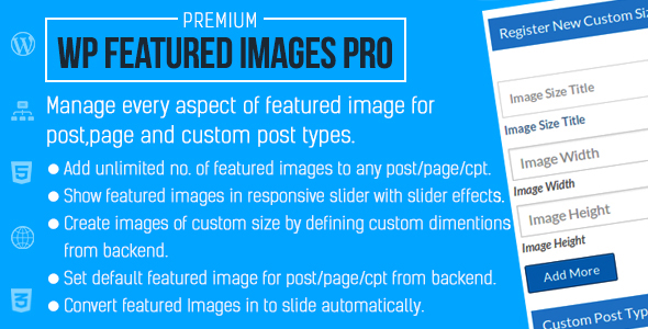 WP Featured Images Pro Preview Wordpress Plugin - Rating, Reviews, Demo & Download