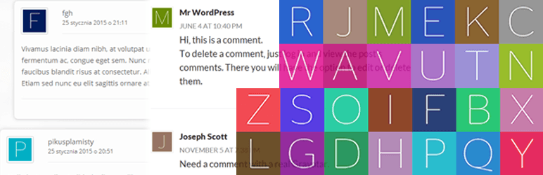 WP First Letter Avatar Preview Wordpress Plugin - Rating, Reviews, Demo & Download