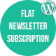 WP Flat Newsletter Subscription Panel