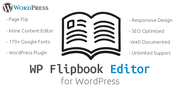 WP Flipbook Editor WordPress Responsive HTML Flipbook Customizable Flipbook Editor Plugin for Wordpress Preview - Rating, Reviews, Demo & Download