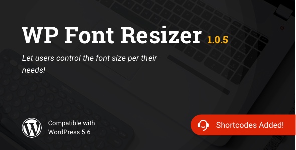 WP Font Resizer | Text Resize WordPress Plugin Preview - Rating, Reviews, Demo & Download