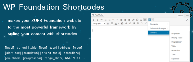 WP Foundation Shortcodes Preview Wordpress Plugin - Rating, Reviews, Demo & Download