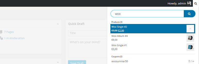 WP GG Search WooCommerce Preview Wordpress Plugin - Rating, Reviews, Demo & Download