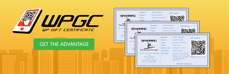 WP Gift Certificate Lite Preview Wordpress Plugin - Rating, Reviews, Demo & Download