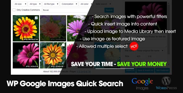 WP Google Images Quick Search Preview Wordpress Plugin - Rating, Reviews, Demo & Download