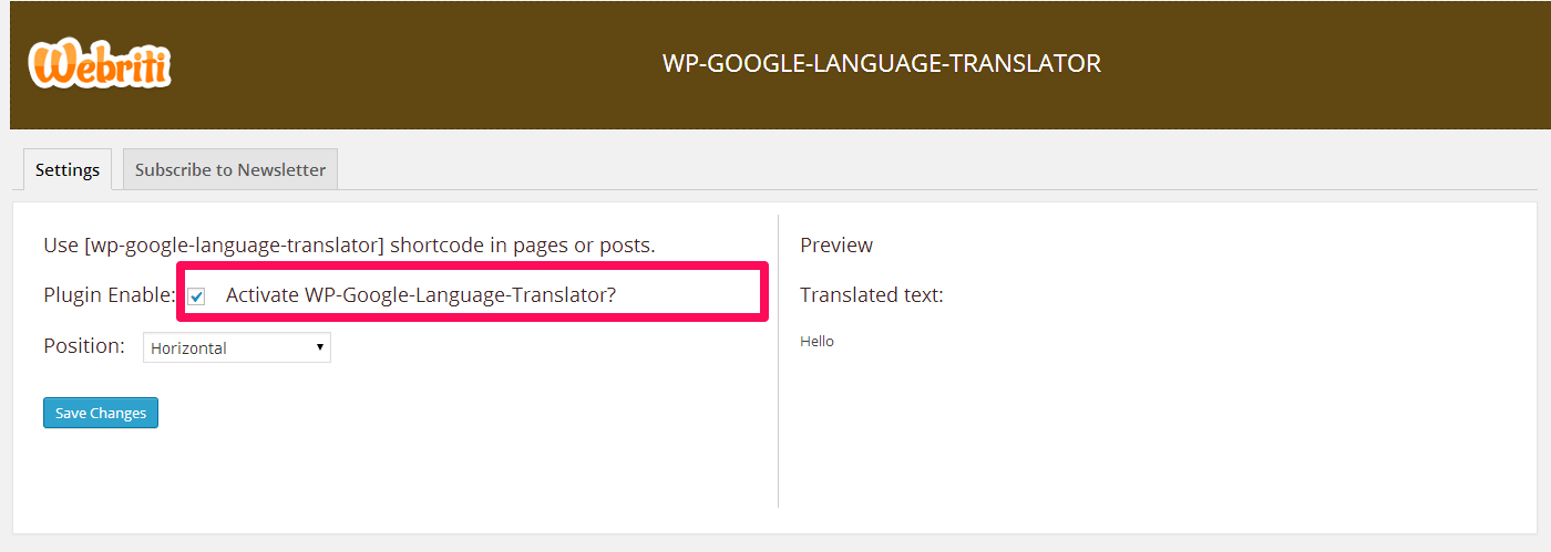 WP-Google-Language-Translator Preview Wordpress Plugin - Rating, Reviews, Demo & Download