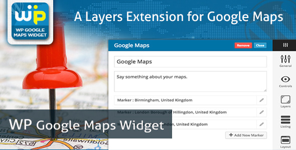 WP GOOGLE MAPS WIDGET Preview Wordpress Plugin - Rating, Reviews, Demo & Download