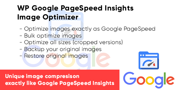 WP Google PageSpeed Insights Image Optimizer Preview Wordpress Plugin - Rating, Reviews, Demo & Download