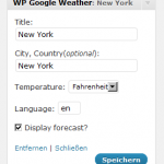 WP Google Weather