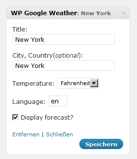 WP Google Weather Preview Wordpress Plugin - Rating, Reviews, Demo & Download