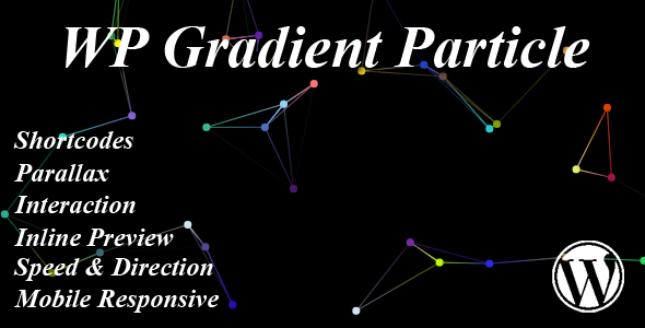 WP – Gradient Particle Preview Wordpress Plugin - Rating, Reviews, Demo & Download