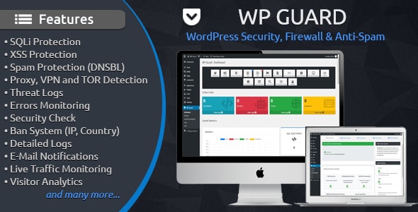WP Guard – WordPress Security, Firewall & Anti-Spam Preview - Rating, Reviews, Demo & Download
