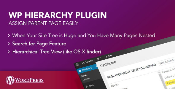 WP Hierarchy Page Plugin Preview - Rating, Reviews, Demo & Download