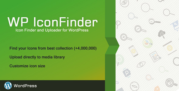 WP IconFinder – Find Free Icons Plugin for Wordpress Preview - Rating, Reviews, Demo & Download