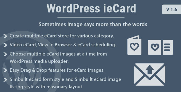 WP IeCard – WordPress ECards Plugin Preview - Rating, Reviews, Demo & Download