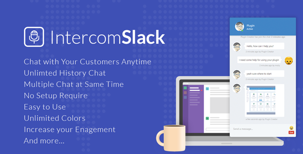 WP Intercom – Slack Plugin for Wordpress Preview - Rating, Reviews, Demo & Download