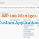 WP Job Manager – Custom Application