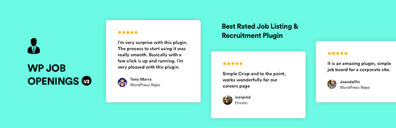 WP Job Openings – Job Listing, Career Page And Recruitment Plugin Preview - Rating, Reviews, Demo & Download