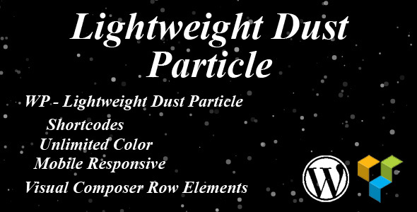 WP – Lightweight Dust Particle Preview Wordpress Plugin - Rating, Reviews, Demo & Download