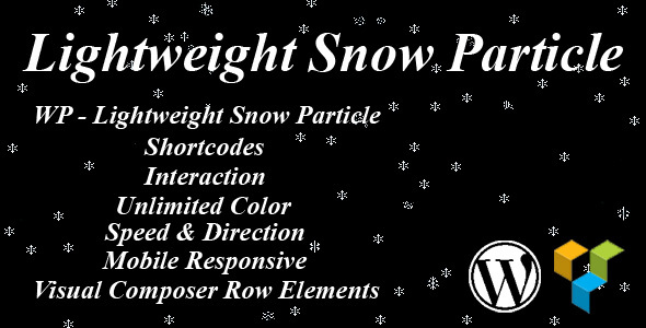 WP – Lightweight Snow Particle Preview Wordpress Plugin - Rating, Reviews, Demo & Download