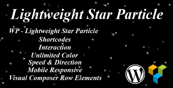 WP – Lightweight Star Particle Preview Wordpress Plugin - Rating, Reviews, Demo & Download