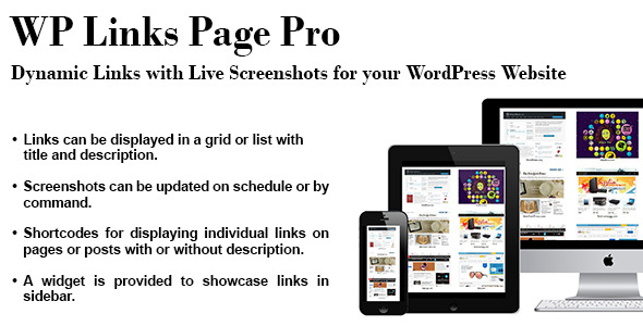 WP Links Page Pro Preview Wordpress Plugin - Rating, Reviews, Demo & Download