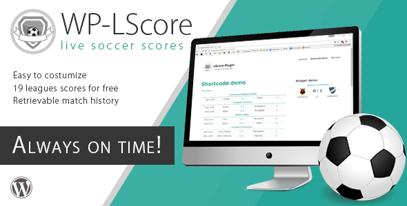 WP-LScore (Soccer Live Score Plugin) Preview - Rating, Reviews, Demo & Download