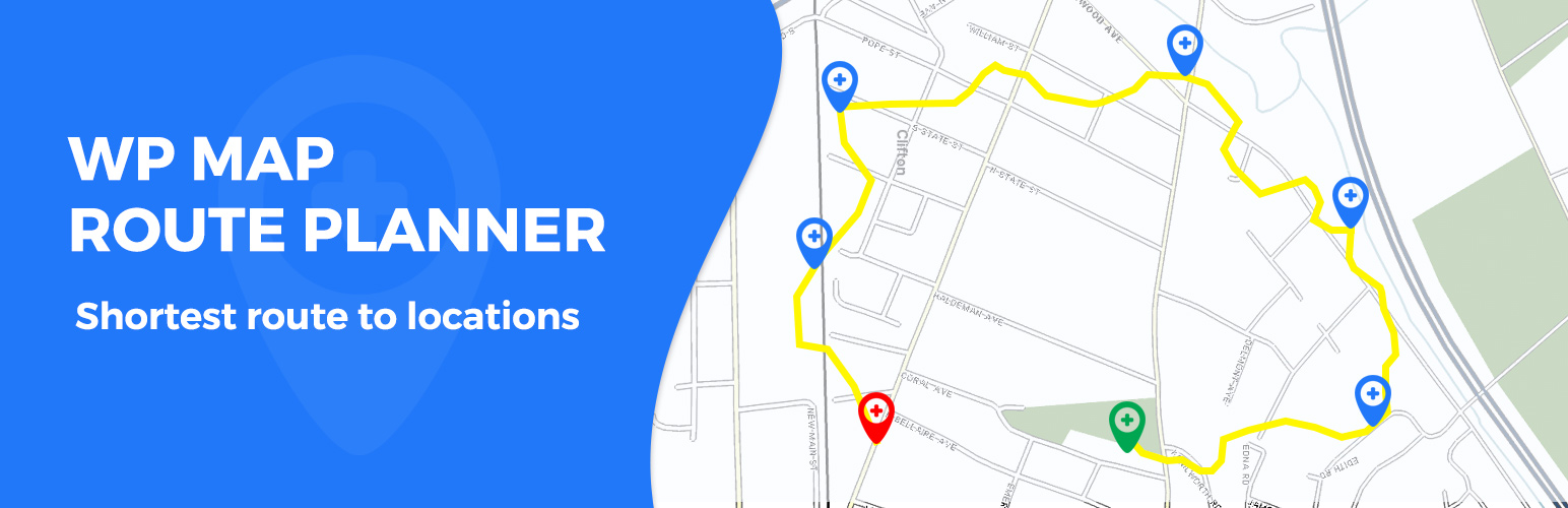 WP Map Route Planner Preview Wordpress Plugin - Rating, Reviews, Demo & Download