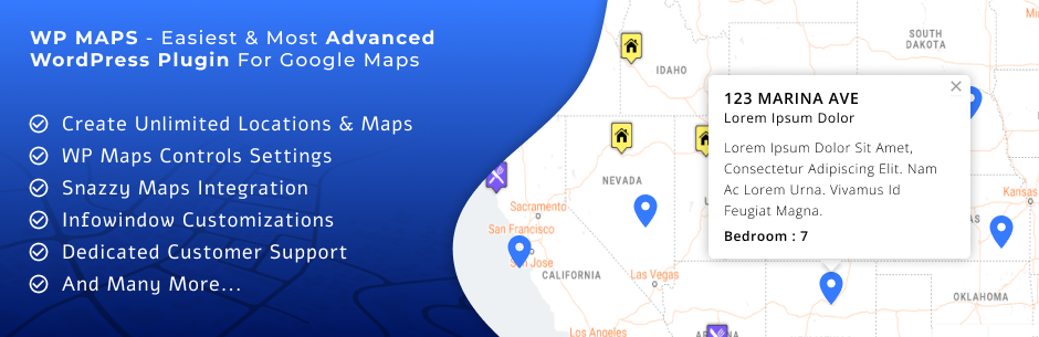 WP Maps – Display Google Maps Perfectly With Ease Preview Wordpress Plugin - Rating, Reviews, Demo & Download