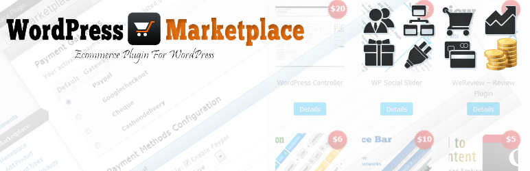 WP Marketplace – Complete Shopping Cart / ECommerce Solution Preview Wordpress Plugin - Rating, Reviews, Demo & Download