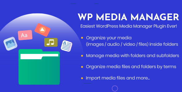 WP Media Manager – The Easiest WordPress Media Manager Plugin Preview - Rating, Reviews, Demo & Download