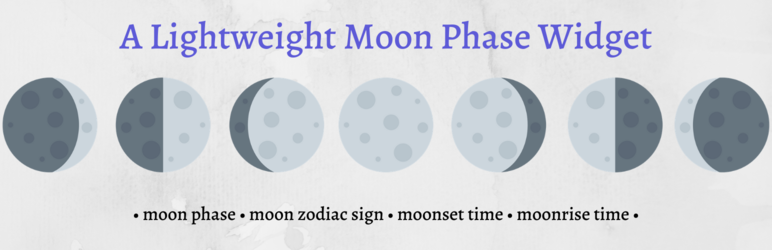 WP Moon Phase Widget Preview Wordpress Plugin - Rating, Reviews, Demo & Download