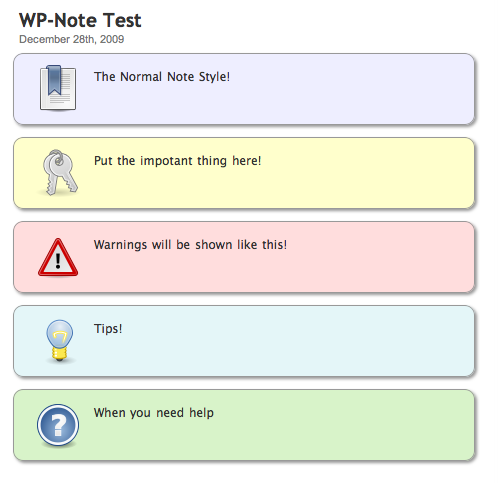 WP-Note Preview Wordpress Plugin - Rating, Reviews, Demo & Download