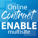 WP Online Contract Multisite Integration