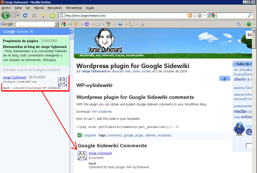 WP OySidewiki Preview Wordpress Plugin - Rating, Reviews, Demo & Download
