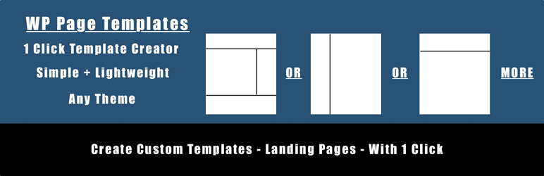 WP Page Templates Preview Wordpress Plugin - Rating, Reviews, Demo & Download