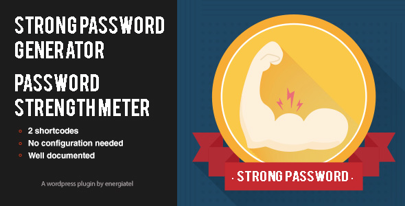 Wp Password Generator & Strength Meter Preview Wordpress Plugin - Rating, Reviews, Demo & Download