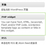 WP PHP Widget