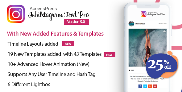 WP Plugin For Displaying Instagram Posts Preview - Rating, Reviews, Demo & Download