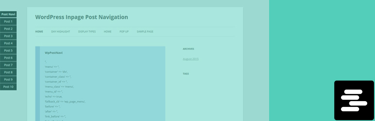 WP PostNavi Preview Wordpress Plugin - Rating, Reviews, Demo & Download