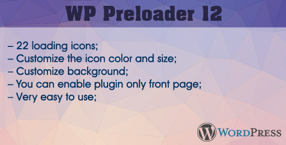 WP Preloader 12 Preview Wordpress Plugin - Rating, Reviews, Demo & Download