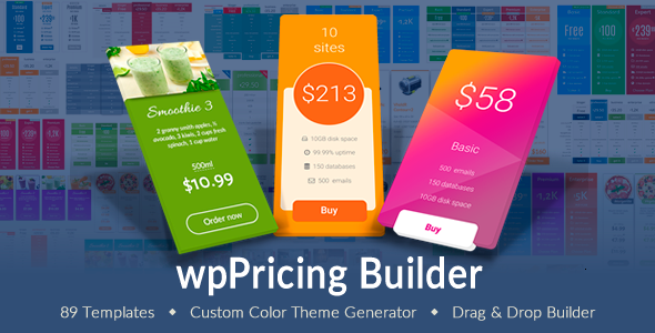 WP Pricing Table Builder – Responsive Pricing Plans Plugin For WordPress Preview - Rating, Reviews, Demo & Download