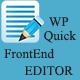 WP Quick Front-end Editor – WordPress Plugin